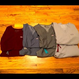 Figs Scrubs, one pocket top & kade cargo pant